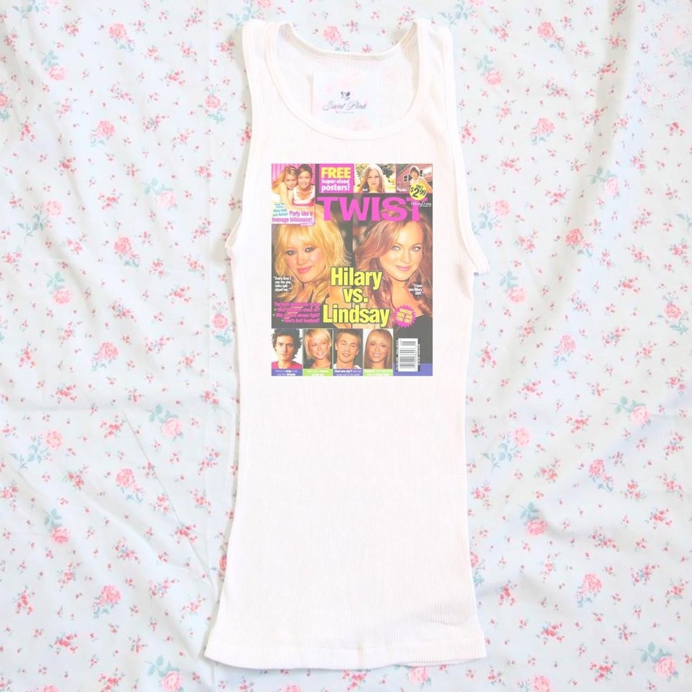 Y2K Twist magazine Hilary Lindsay graphic tank top